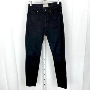 Everlane  High Rise Skinny Jeans Size 26 Zip Fly Five Pocket Black